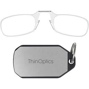 NWT ThinOptics Readers Reading Glasses with Keychain Case - 1.5 Strength - Clear
